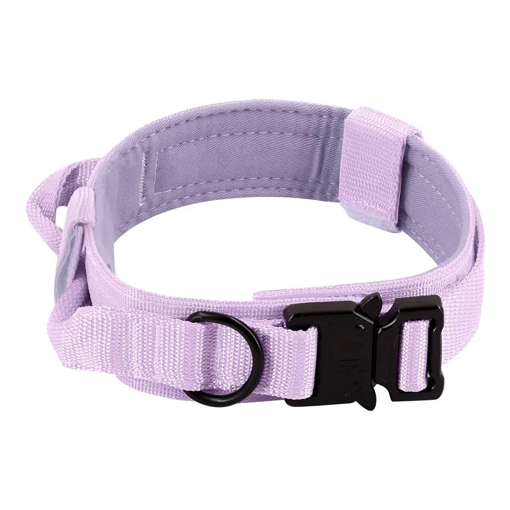 Tactical Dog Training Collar, Multi-Size Adjustable Heavy-Duty 1000D Nylon with Quick-Release Buckle, Chafe-Resist Pad & Double Closure Helps Resist Pulling for Comfort & Safety, Dog Accessory