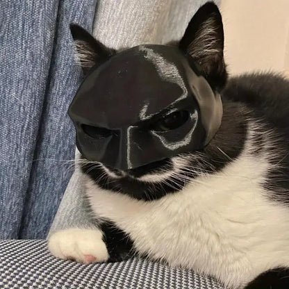Pet Superhero Masks for Cats, Durable Plastic Material, Fun Role-Playing Photo Props, Ideal for Costume Parties & Photoshoots