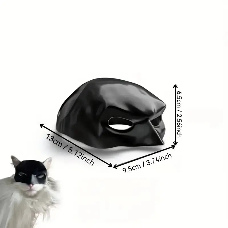 Pet Superhero Masks for Cats, Durable Plastic Material, Fun Role-Playing Photo Props, Ideal for Costume Parties & Photoshoots