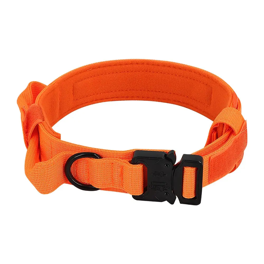 Tactical Dog Training Collar, Multi-Size Adjustable Heavy-Duty 1000D Nylon with Quick-Release Buckle, Chafe-Resist Pad & Double Closure Helps Resist Pulling for Comfort & Safety, Dog Accessory